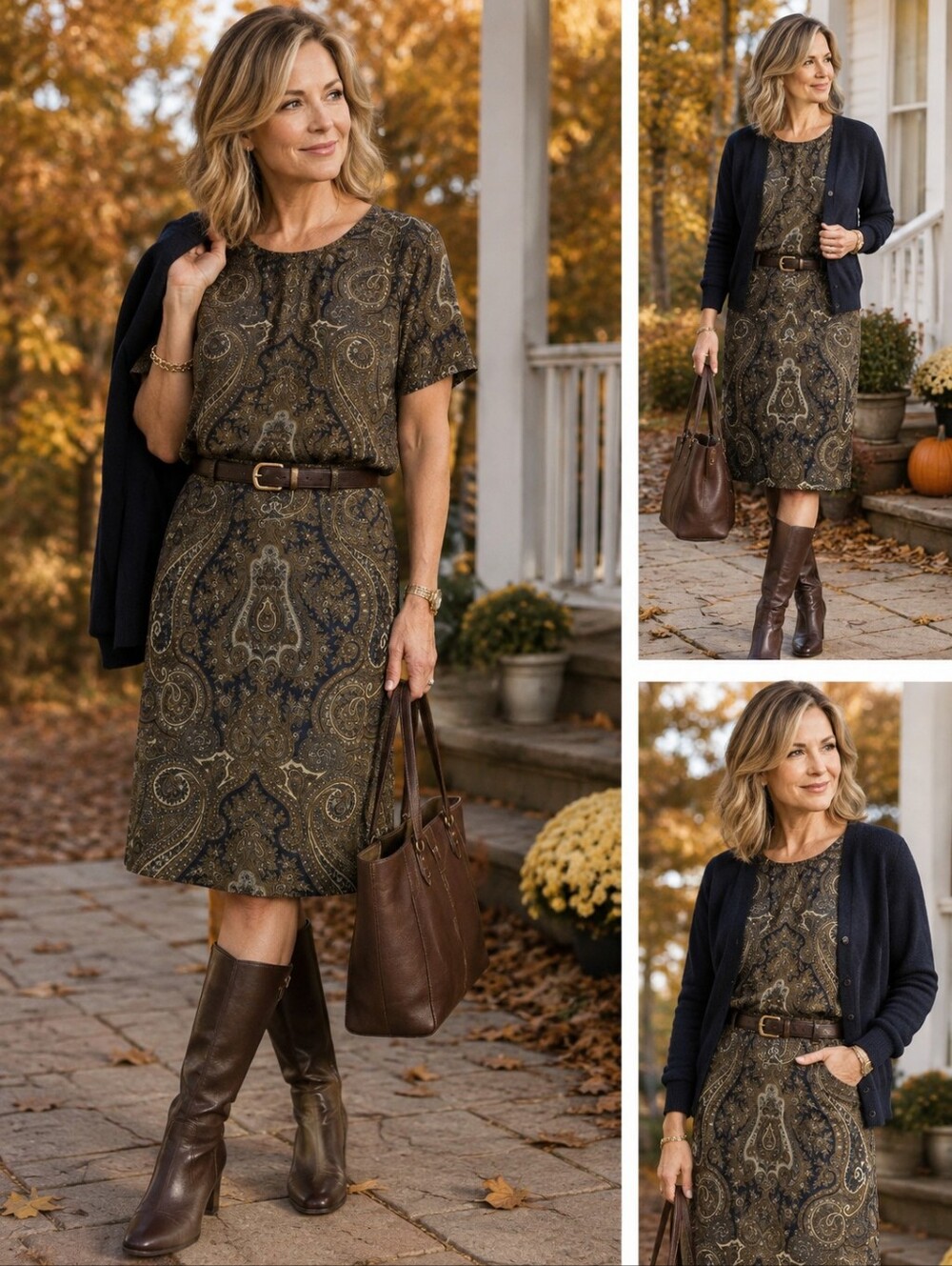 New York Vintage Silk Paisley Midi Skirt Size 14 Dark Academia Fall